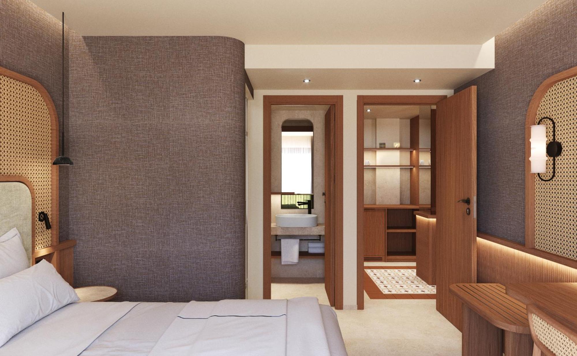 Sentido Apollo Palace Mesongí Eksteriør bilde A guest room at the hotel